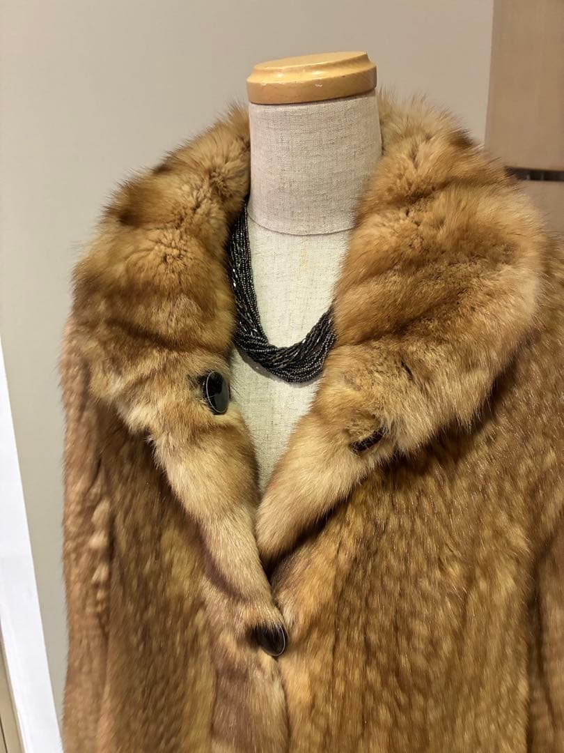 新春　プライス❣️ ゴールデン　セーブル　リバーシブル　ファーコート