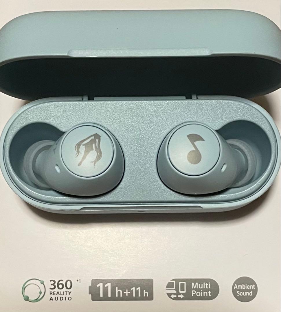 初音ミク　SONY Vivid BAD SQUAD コラボイヤホン　ブルー