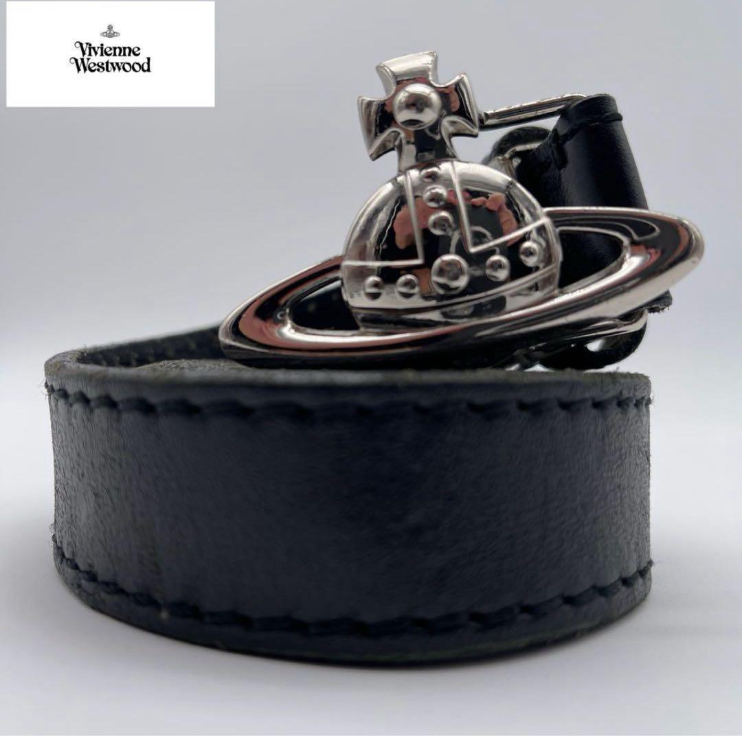 美品 vivienne westwood MANオーブバックル レザー ベルト