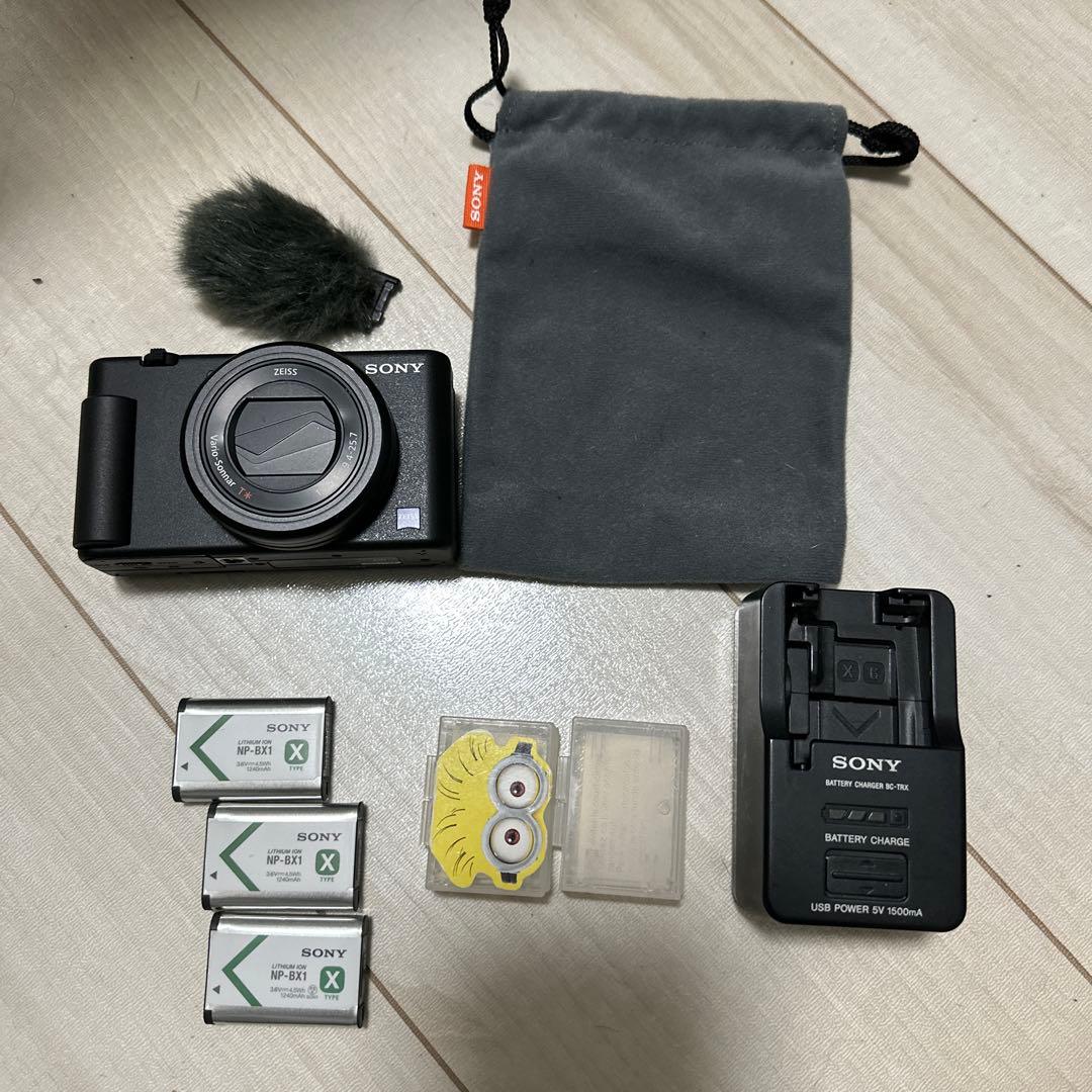 SONY ZV-1 バッテリー3つ　充電器付き　【箱無し】