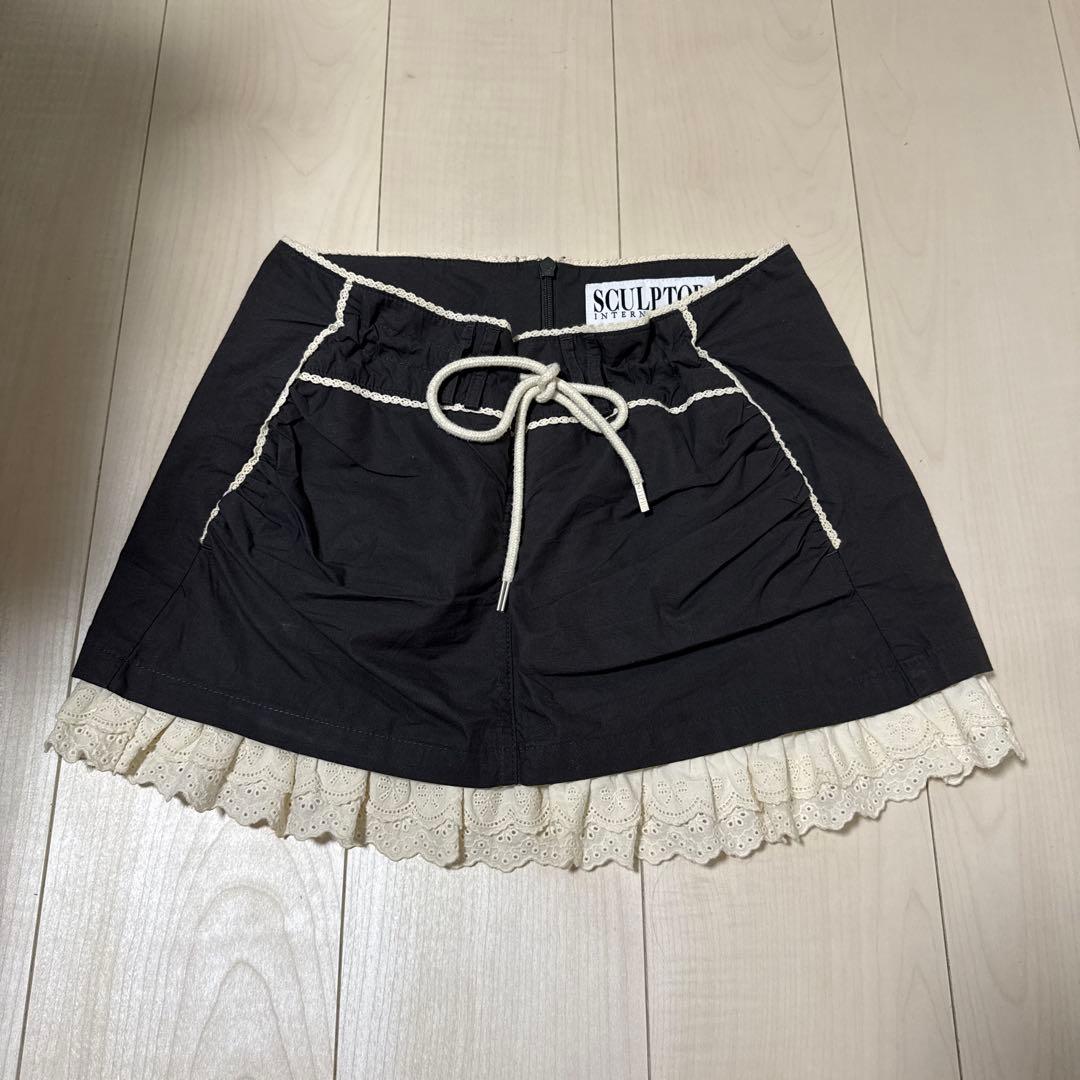 sculptor ローライズスカート　チャコール