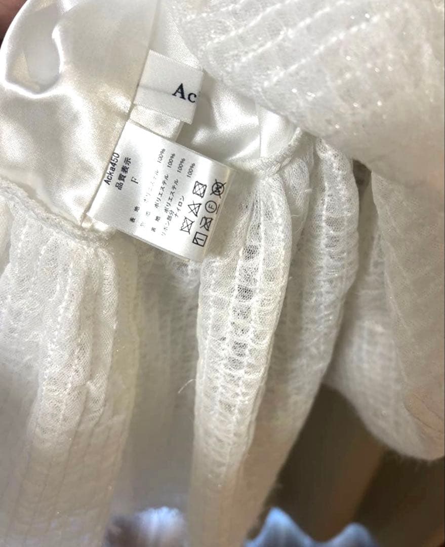 トップス acka fluffy volume blouse