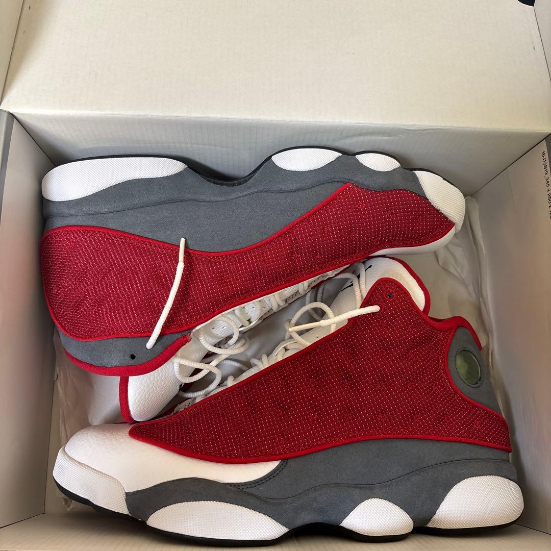 Jordan 13 スニーカー レッド/ホワイト/グレー 28.5cm