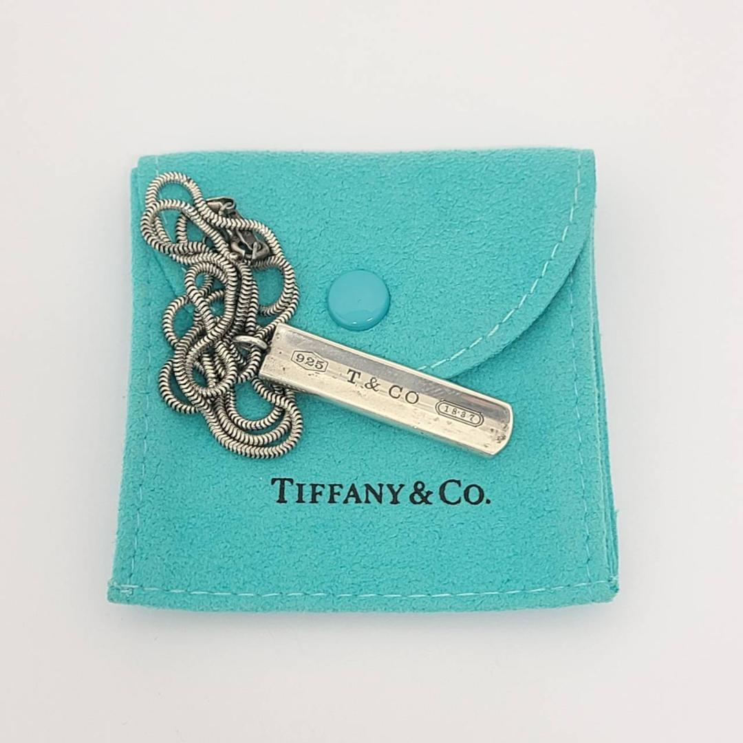 ティファニー ネックレス 1837 バー プレート 925刻印 シルバー ②