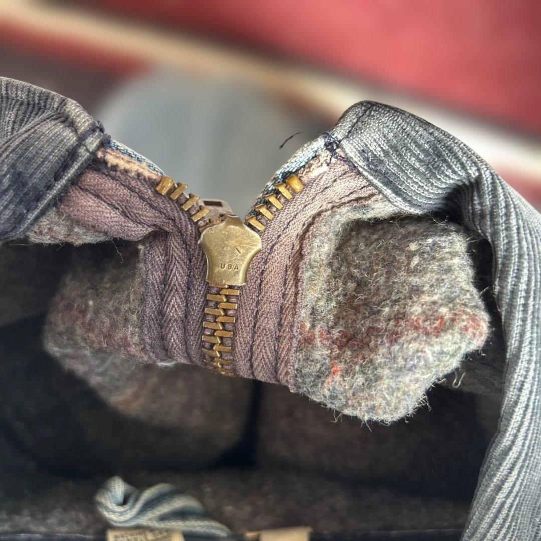 Wrangler、ライトブルー デニムジャケット コーデュロイ襟