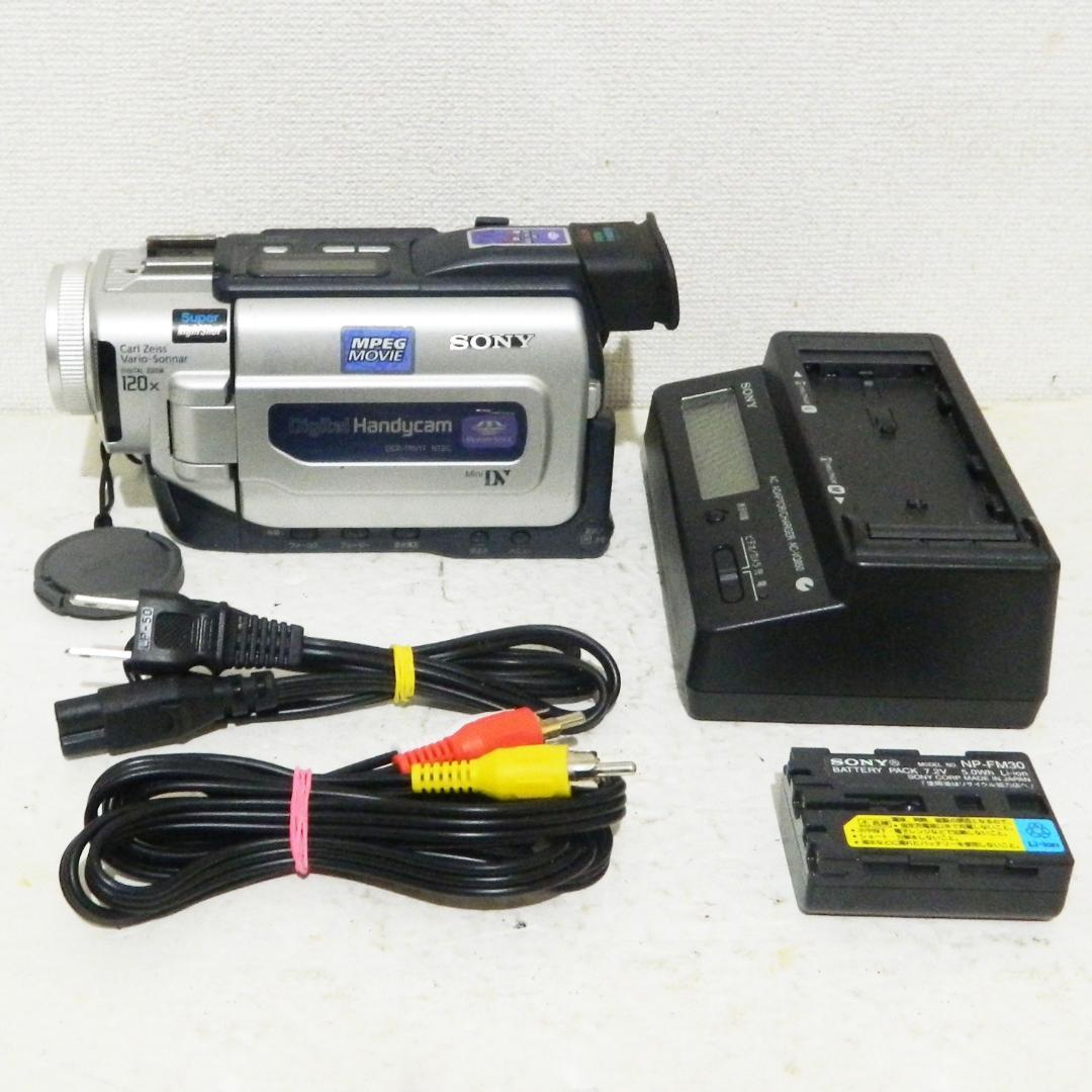 動作品 Sony DCR-TRV17 miniDV ビデオカメラ ダビングなどに