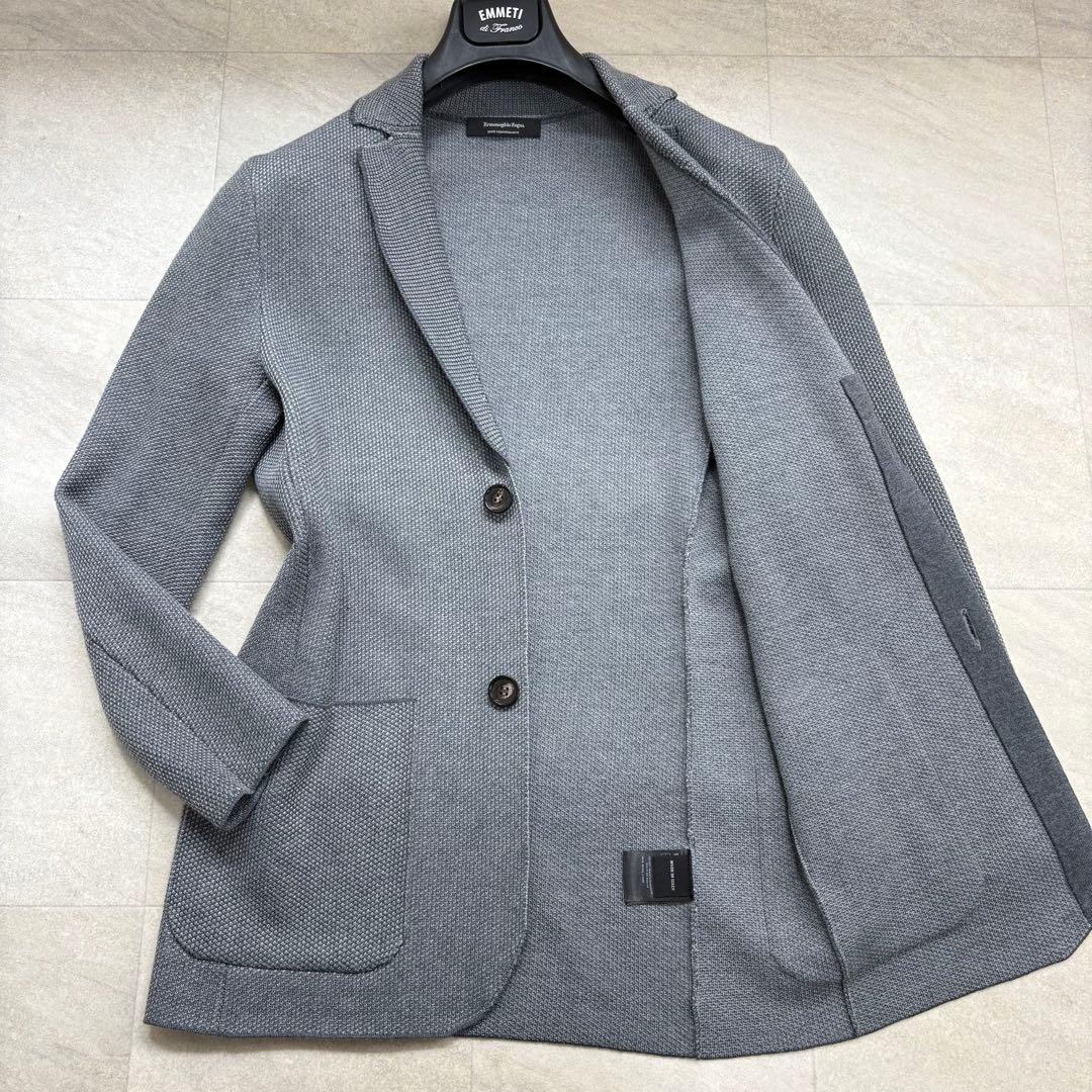 極美品 エルメネジルドゼニア Zegna ストレッチ テーラードジャケット