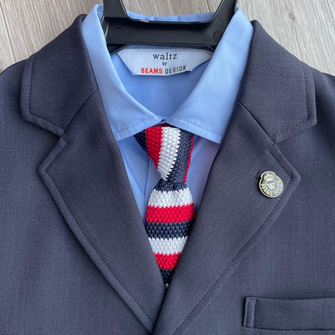 ビームス　キッズ男の子　フォーマルスーツ　入学式　4点セット　ネイビー　120