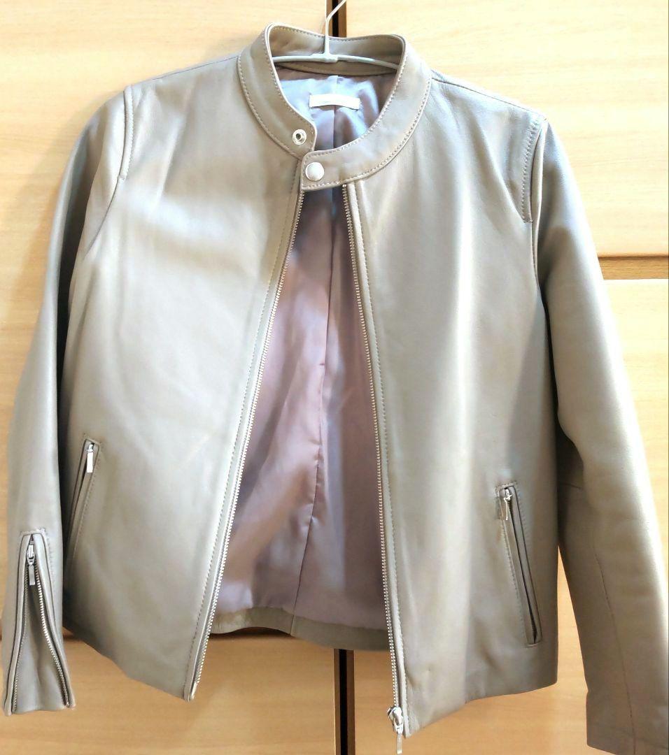 ITEMS URBAN RESEARCH ラムレザーシングルライダースジャケット