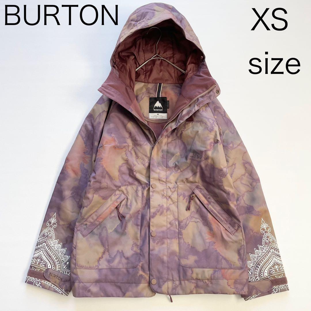4434【美品】バートン スノボウェア ジャケット 中綿入り レース柄プリント