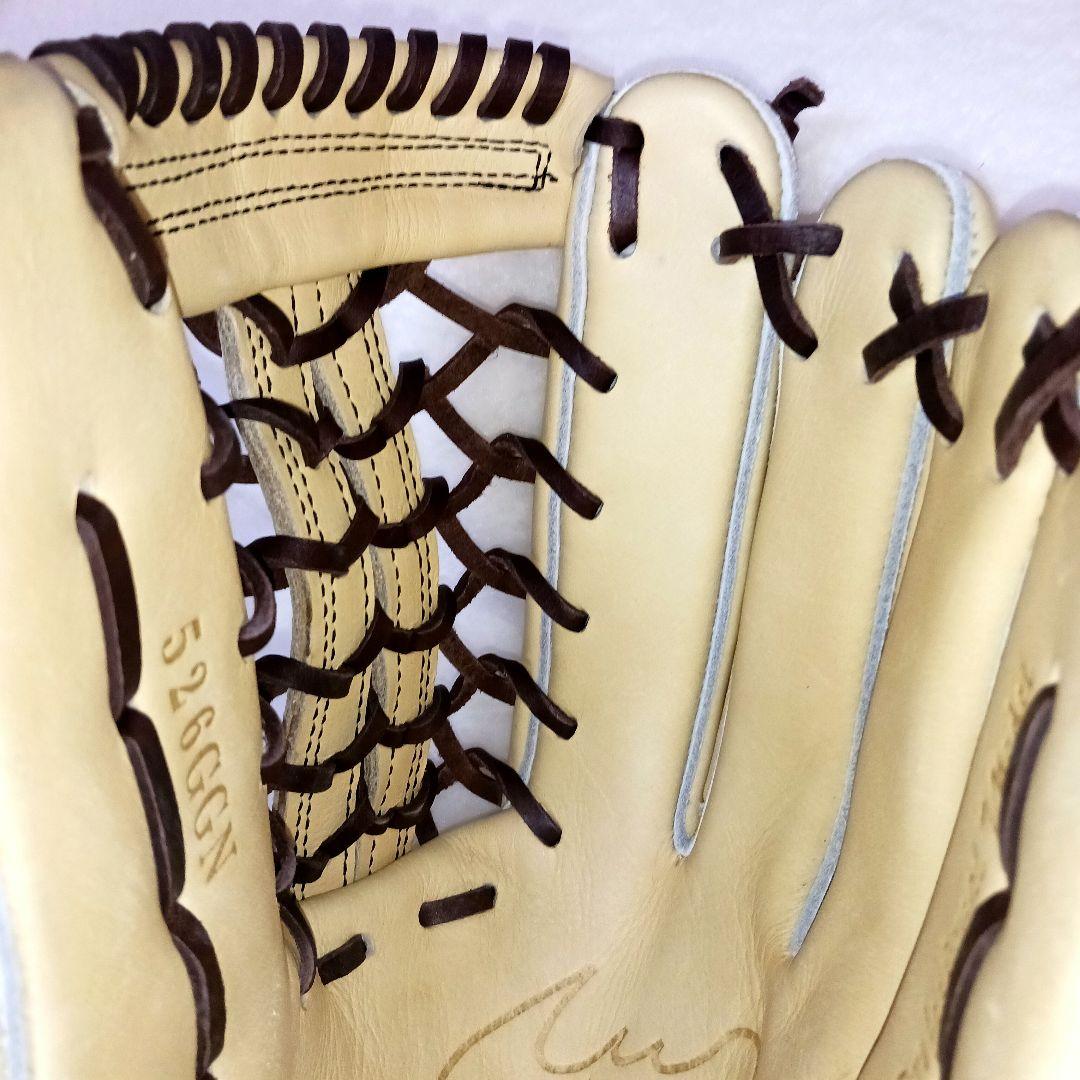 Zeems ベージュ 軟式グローブ526GGN　2023年限定 三方親 外野手用