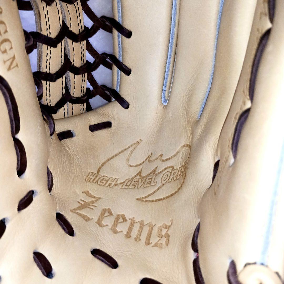 Zeems ベージュ 軟式グローブ526GGN　2023年限定 三方親 外野手用