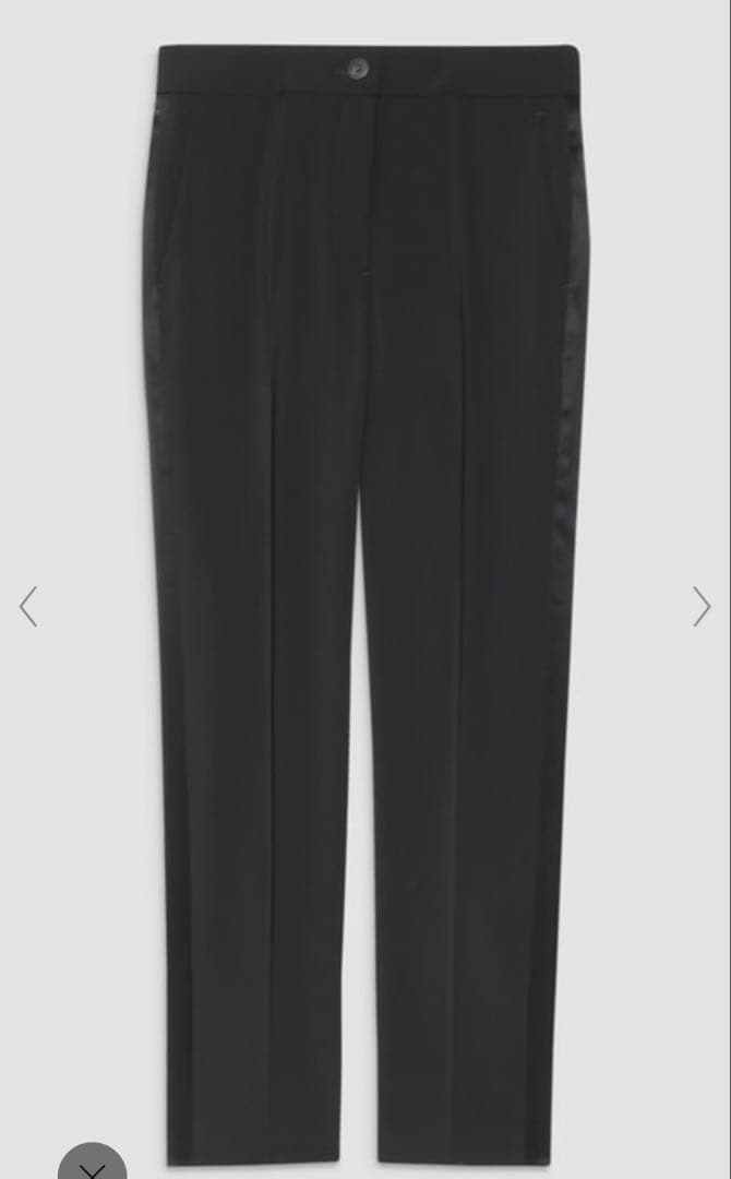 未使用に近い セオリーリュクス テーパードパンツ サテン細見え ウォッシャブル