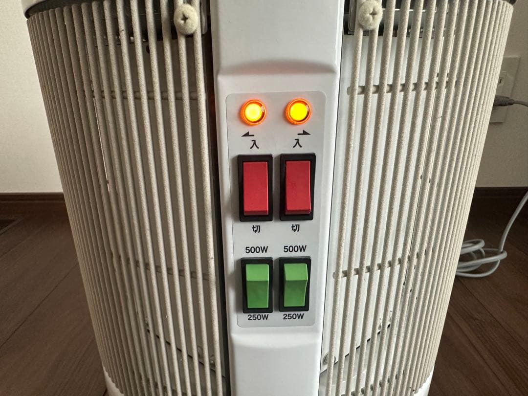 【2017年購入品】談話室1000型 白色 遠赤外線ヒーター　空気が汚れない！