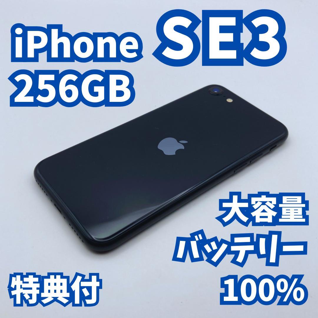 【極美品】iPhone SE3（第3世代）256GB 大容量バッテリー100%