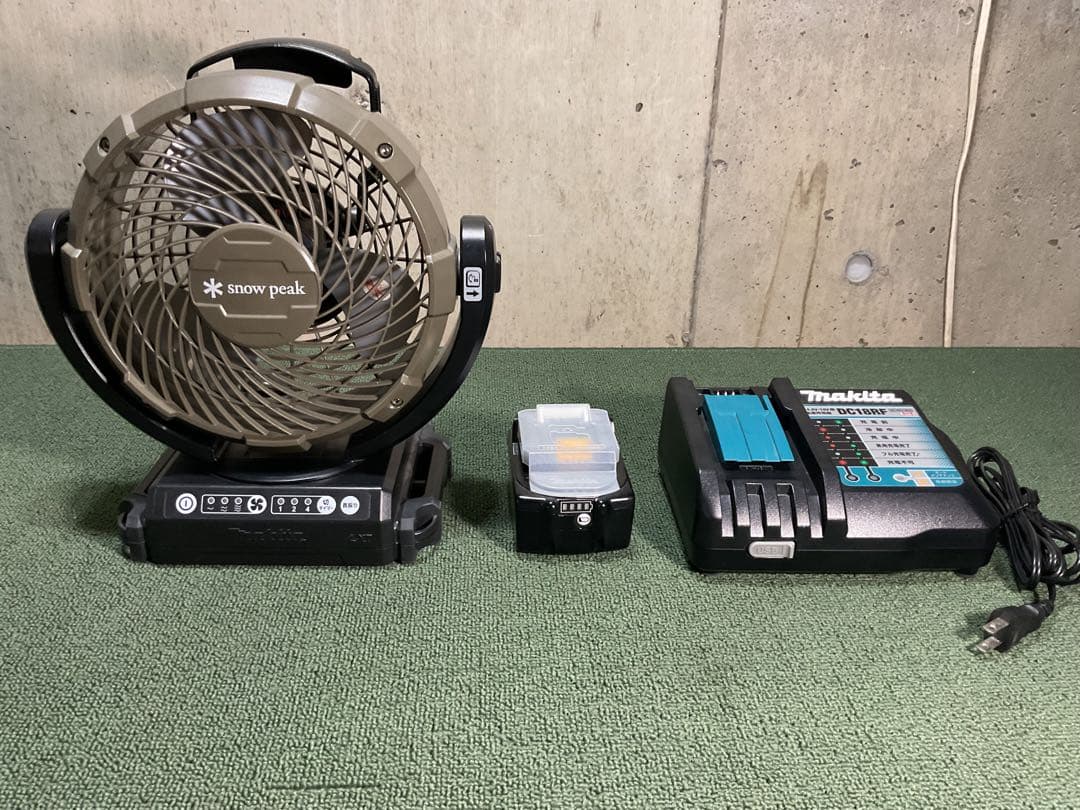 フィールドファン 充電器 バッテリー セット スノーピーク  peak