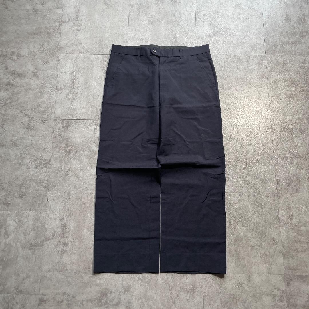 90s Dior モヘアレーヨン混 ブラックスラックス【W33】