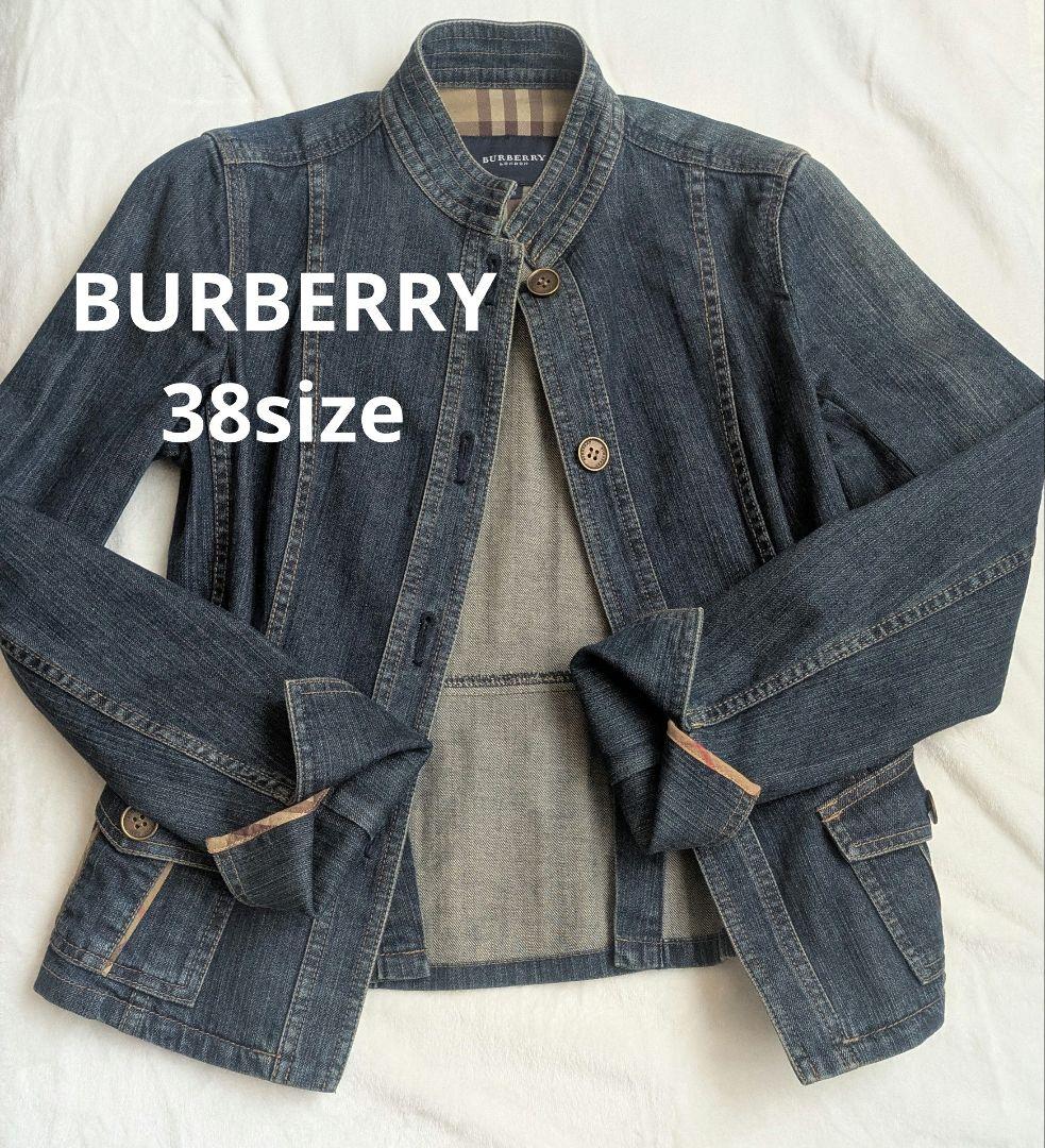 美品！BURBERRYレディス ブルー デニムジャケット 38未使用品 値下げ中