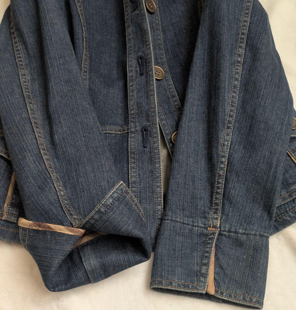 美品！BURBERRYレディス ブルー デニムジャケット 38未使用品 値下げ中