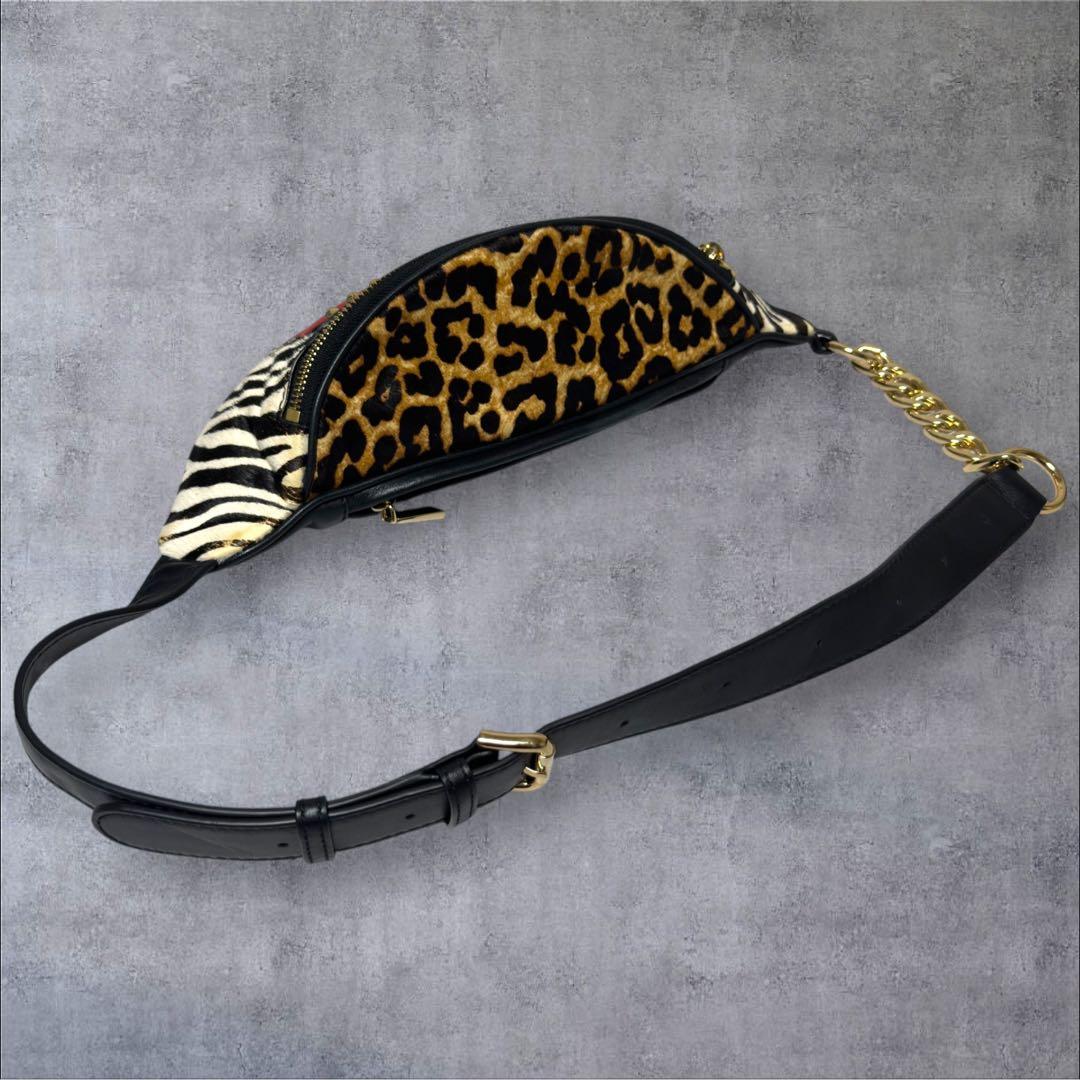 C702/マイケルコース MICHAEL KORS ボディバッグ レオパード