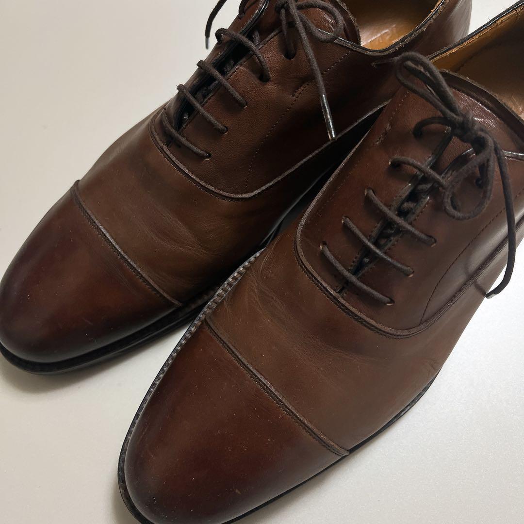 RUN WALK ダークブラウン レザー ドレスシューズ 26.5cm