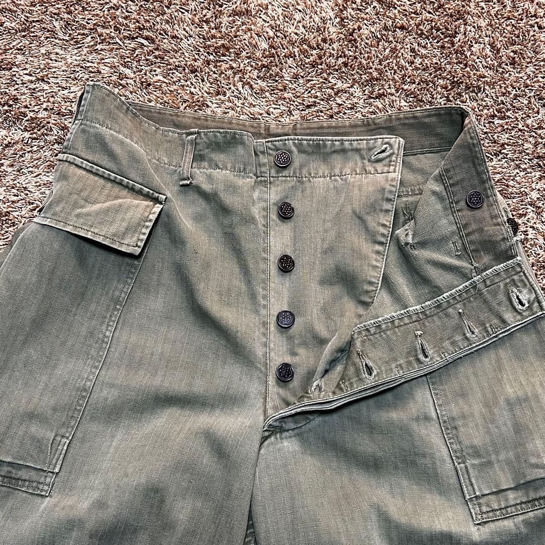 40S US ARMY 実物 M-43 HBT 2ポケット 13スター ボタン