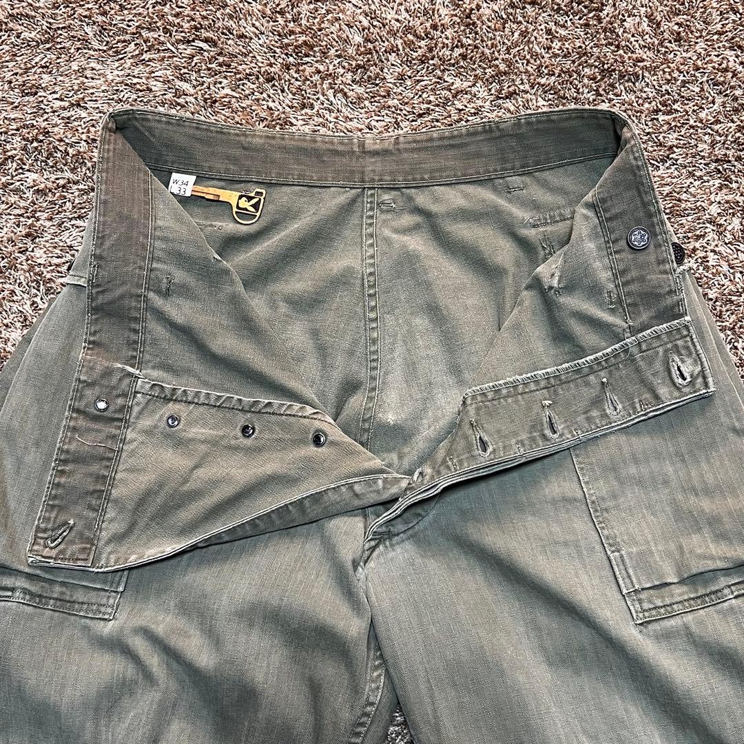 40S US ARMY 実物 M-43 HBT 2ポケット 13スター ボタン