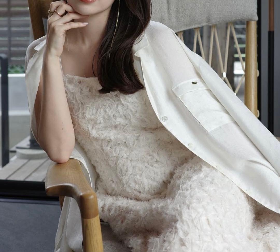 【新品未使用】anuans エンブロイダリーフレアキャミワンピース