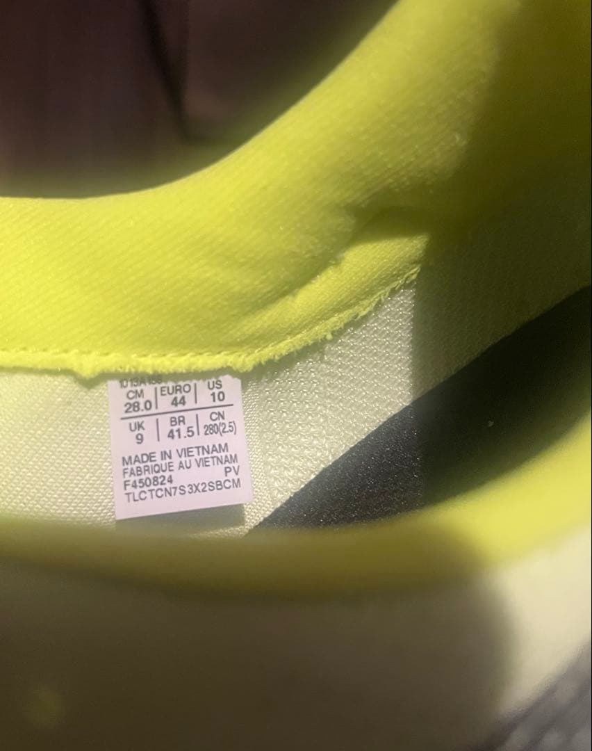 超美品アシックス　S4 yogiri 28cm ライムグリーン