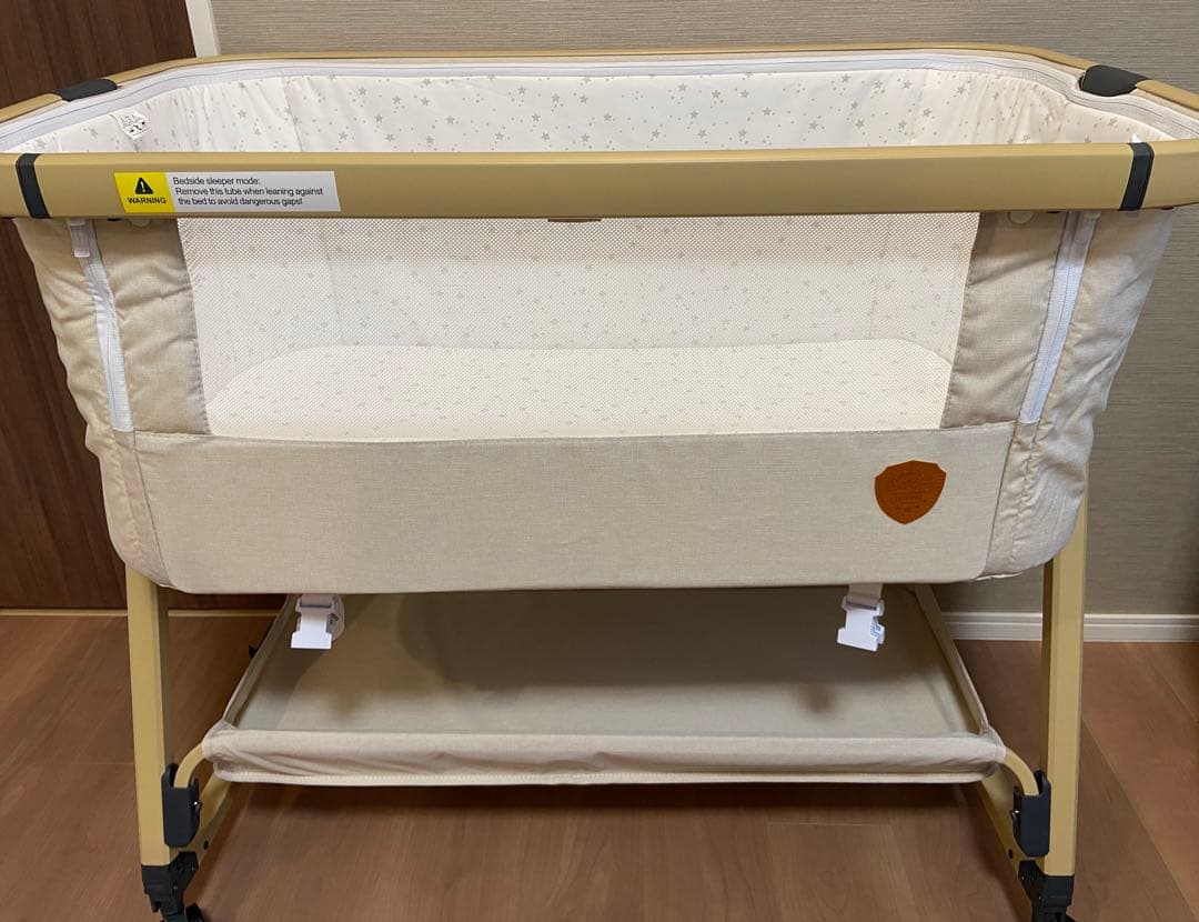 専用【新品】HZDMJベビーベッド　ベージュ