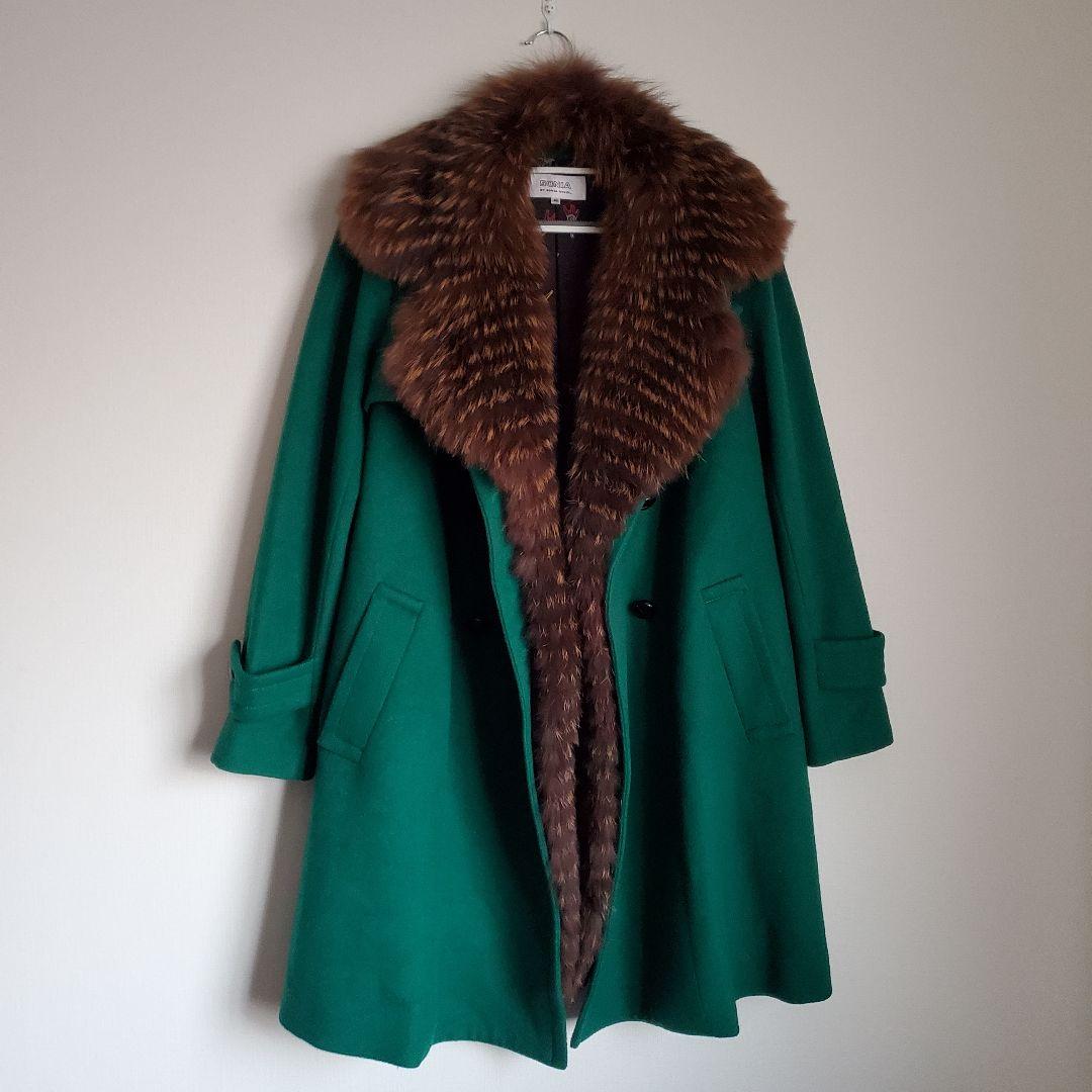 SONIARYKIEL ソニアリキエル　ウールコート 美品 リアルファー　毛皮