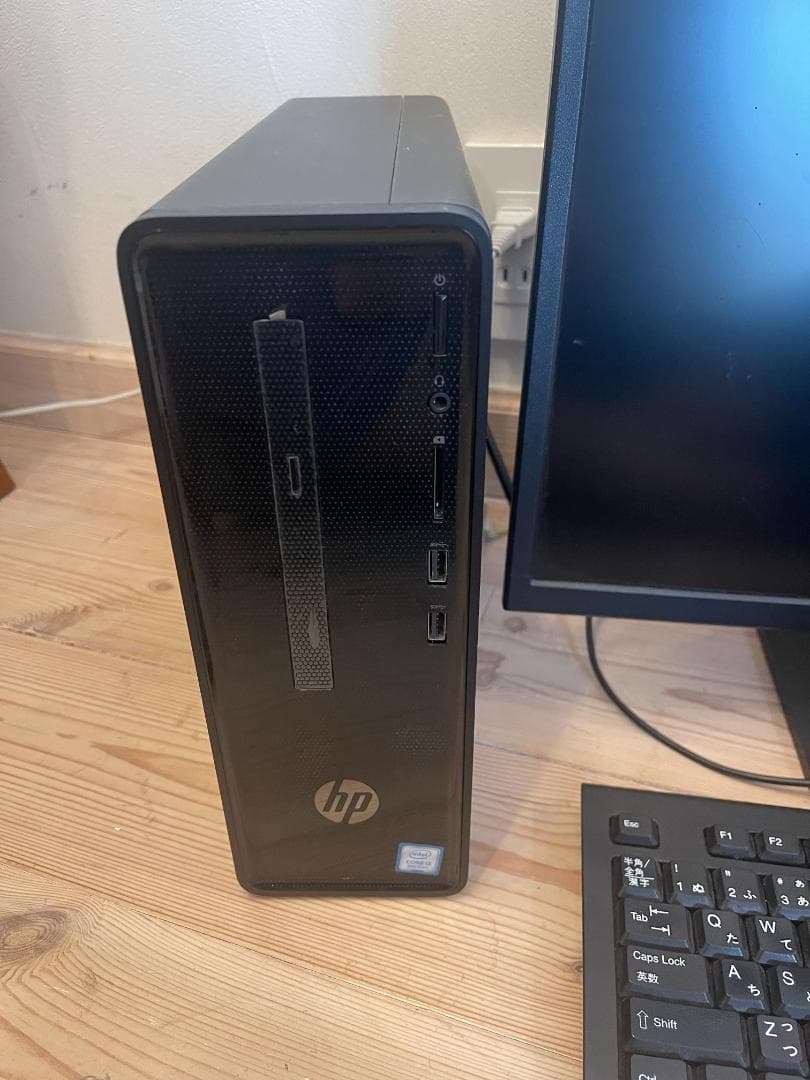 HP Slim デスクトップPC + iiyama24インチモニター