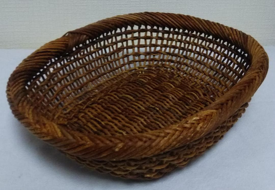 【秋田あけび籠】パンかご　秋田県　あけび平かご