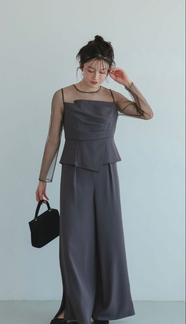 dorry doll ラップドペプラムパンツドレス