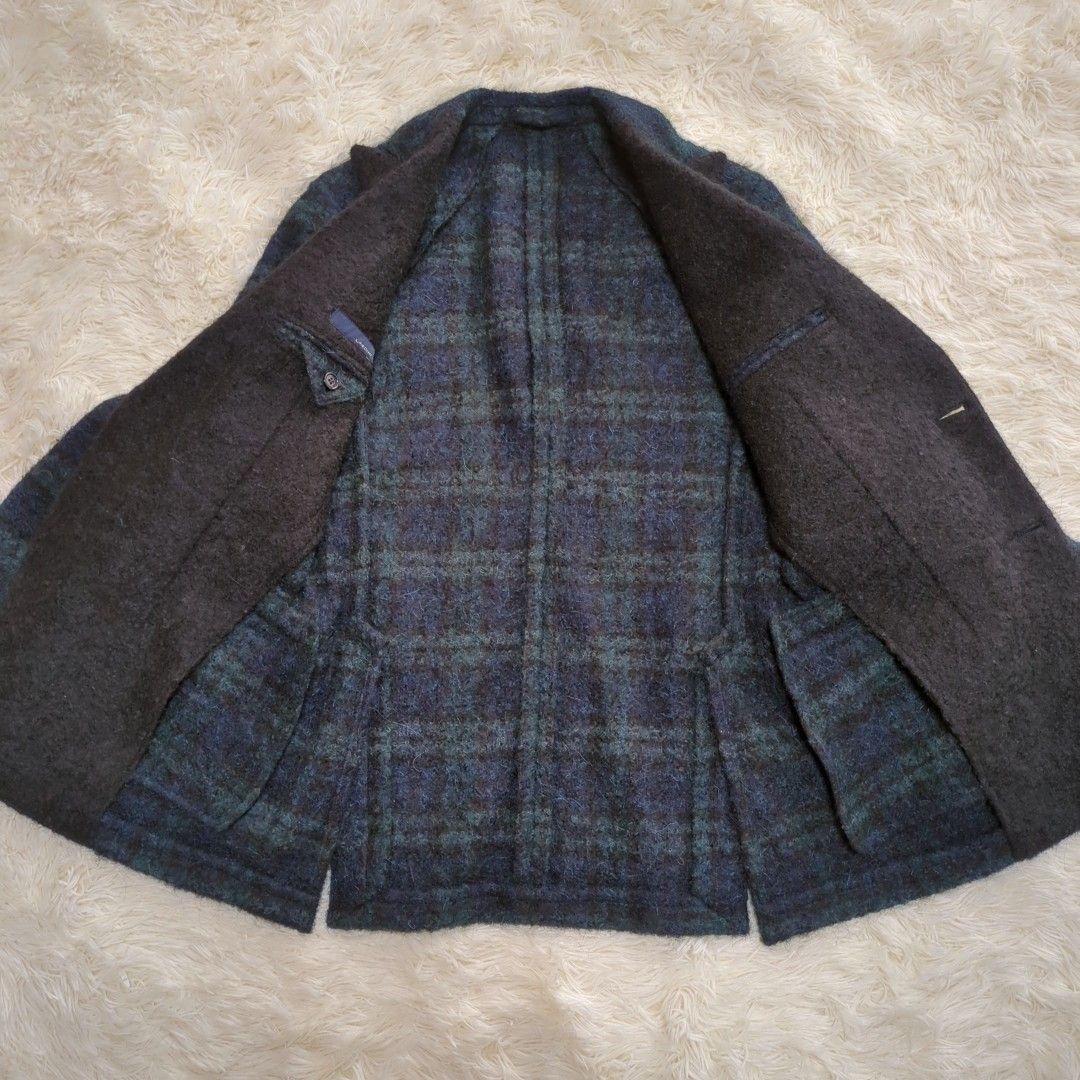 【極美品】LARDINI ラルディーニ　メンズチェック柄テーラードジャケット