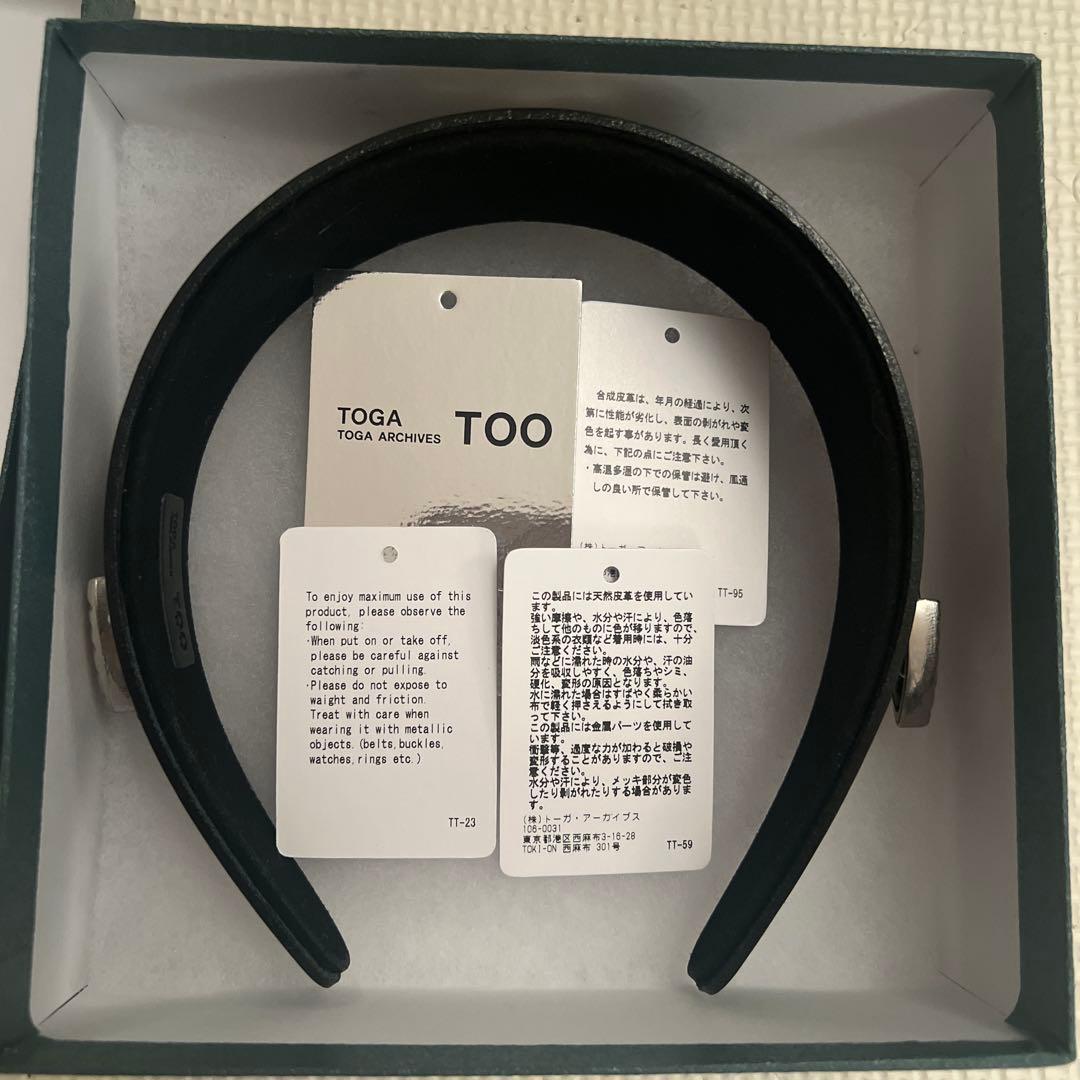 Toga ブラック ヘアバンド