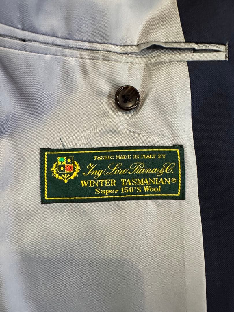 ロロピアーナ　super150s オーダースーツ　ネイビー