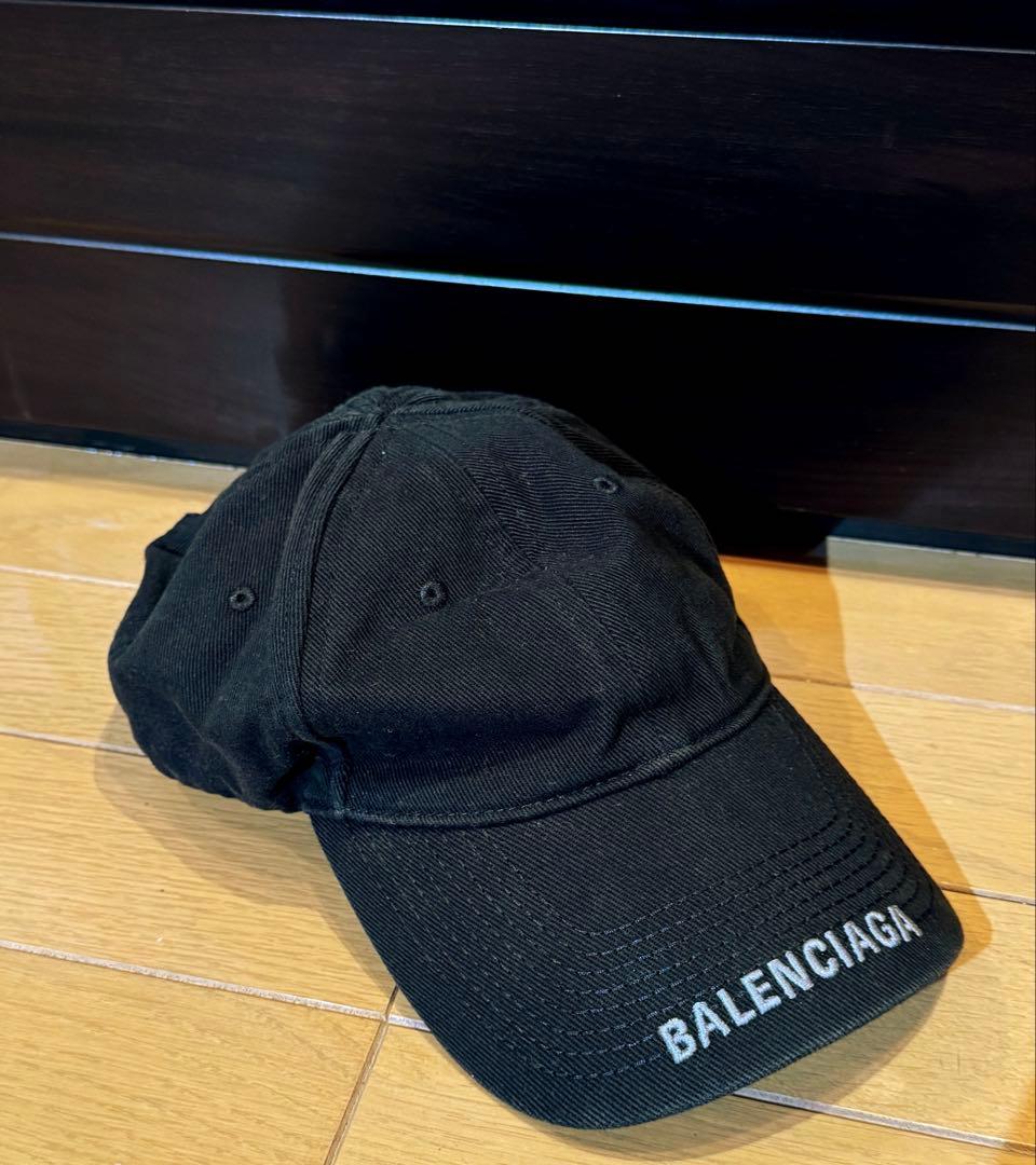 BALENCIAGA バレンシアガ ロゴ刺繍 キャップ 【正規・美品】