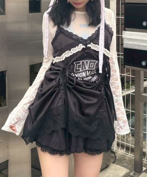 Candy Stripper CND LINGERIE MINI ドレス