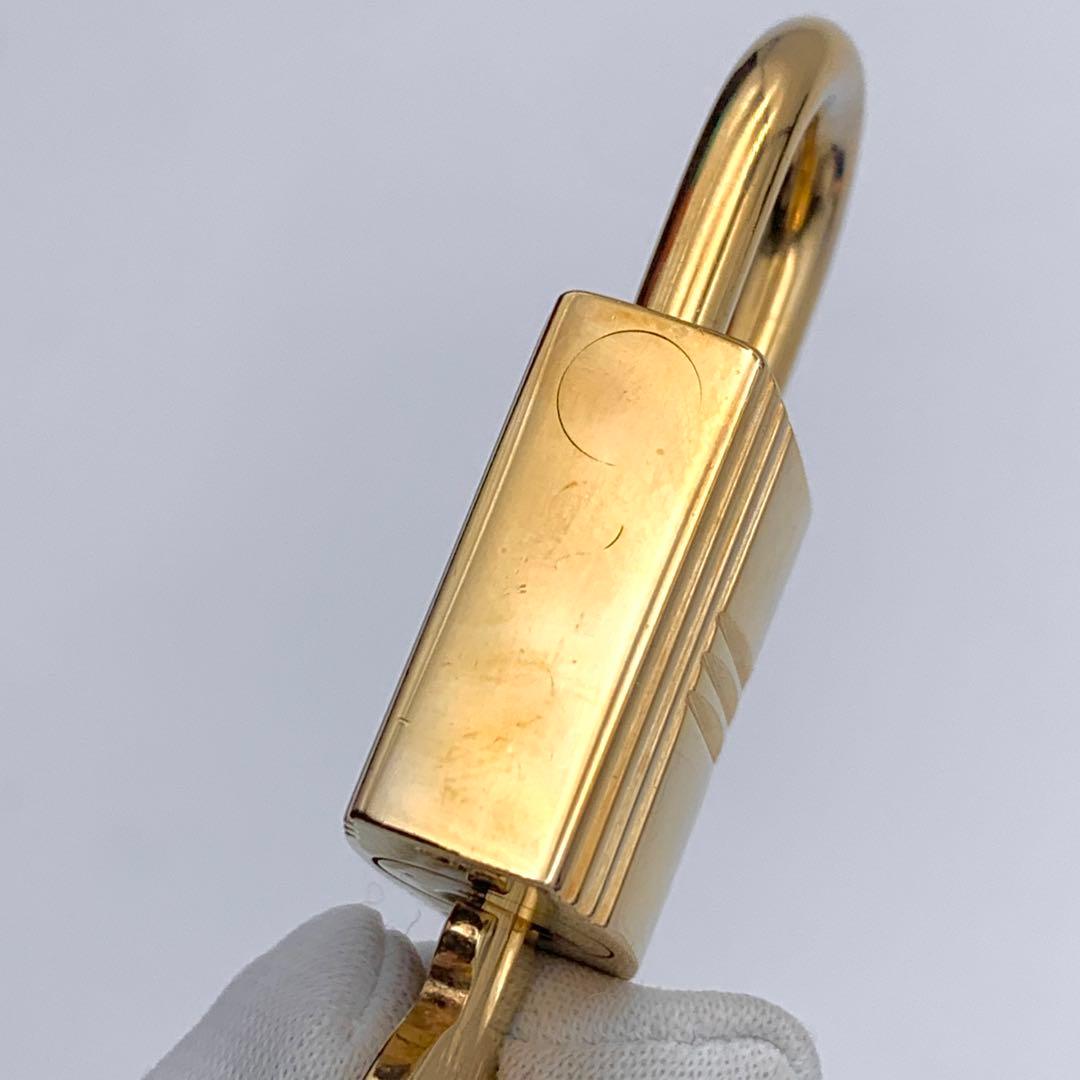 HERMES エルメス カデナ 110番 ゴールド 24Kメッキ 鍵付き 南京錠