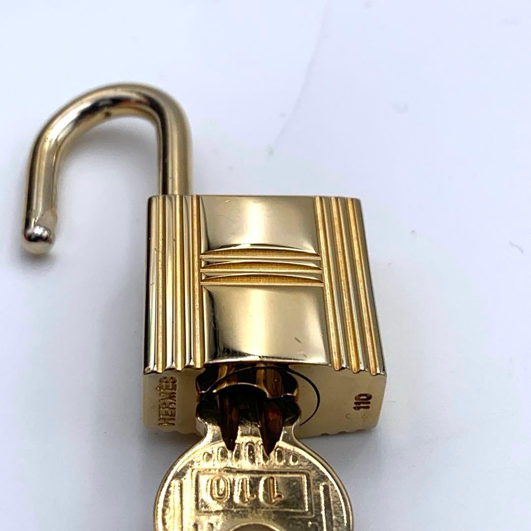HERMES エルメス カデナ 110番 ゴールド 24Kメッキ 鍵付き 南京錠