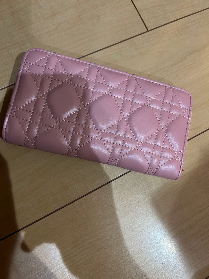 値下げタイムセール24時まで❣️キルティングDIOR♡ピンク長財布