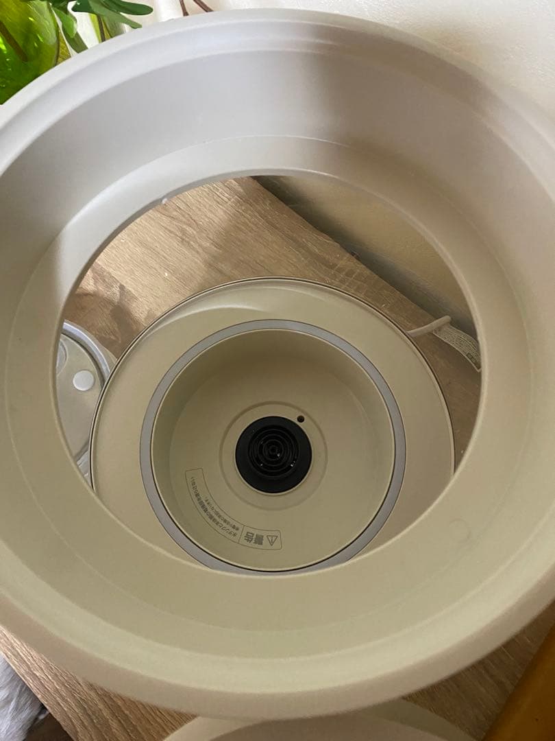 QUADS ガラス スチーム加湿器 アイボリー