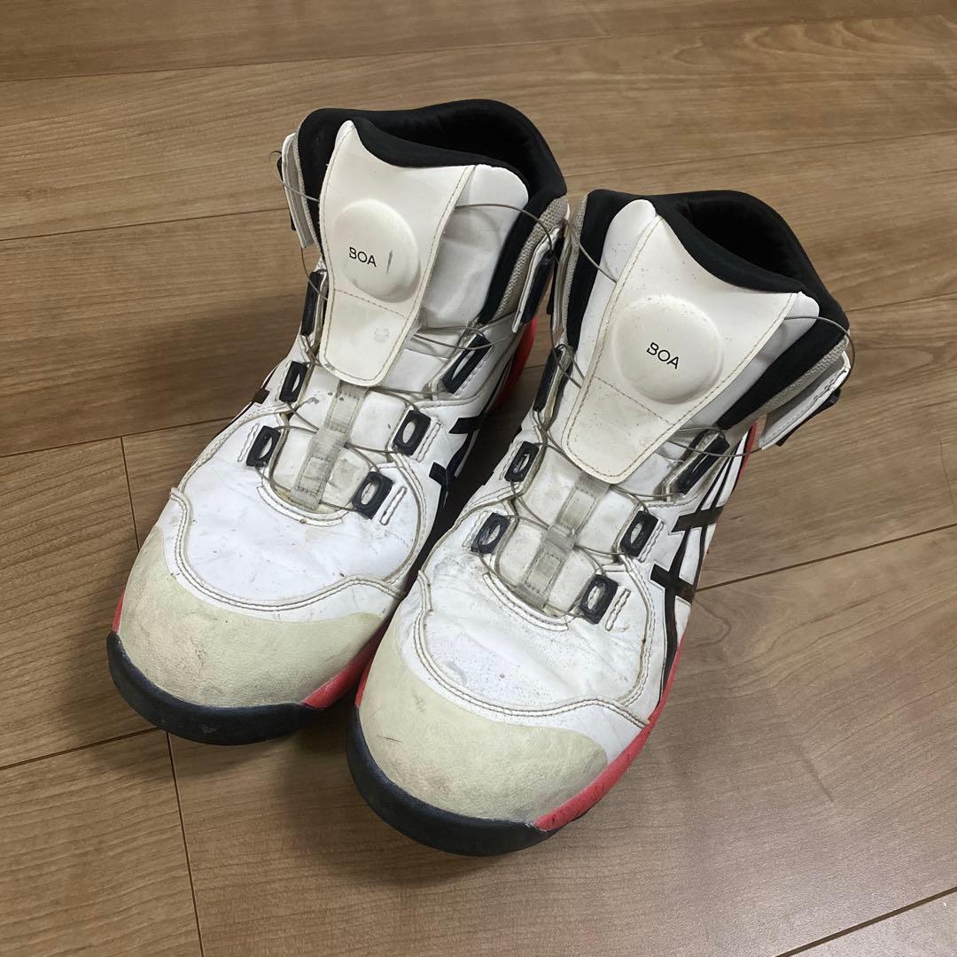 ASICS SOA 安全靴 ホワイト/レッド