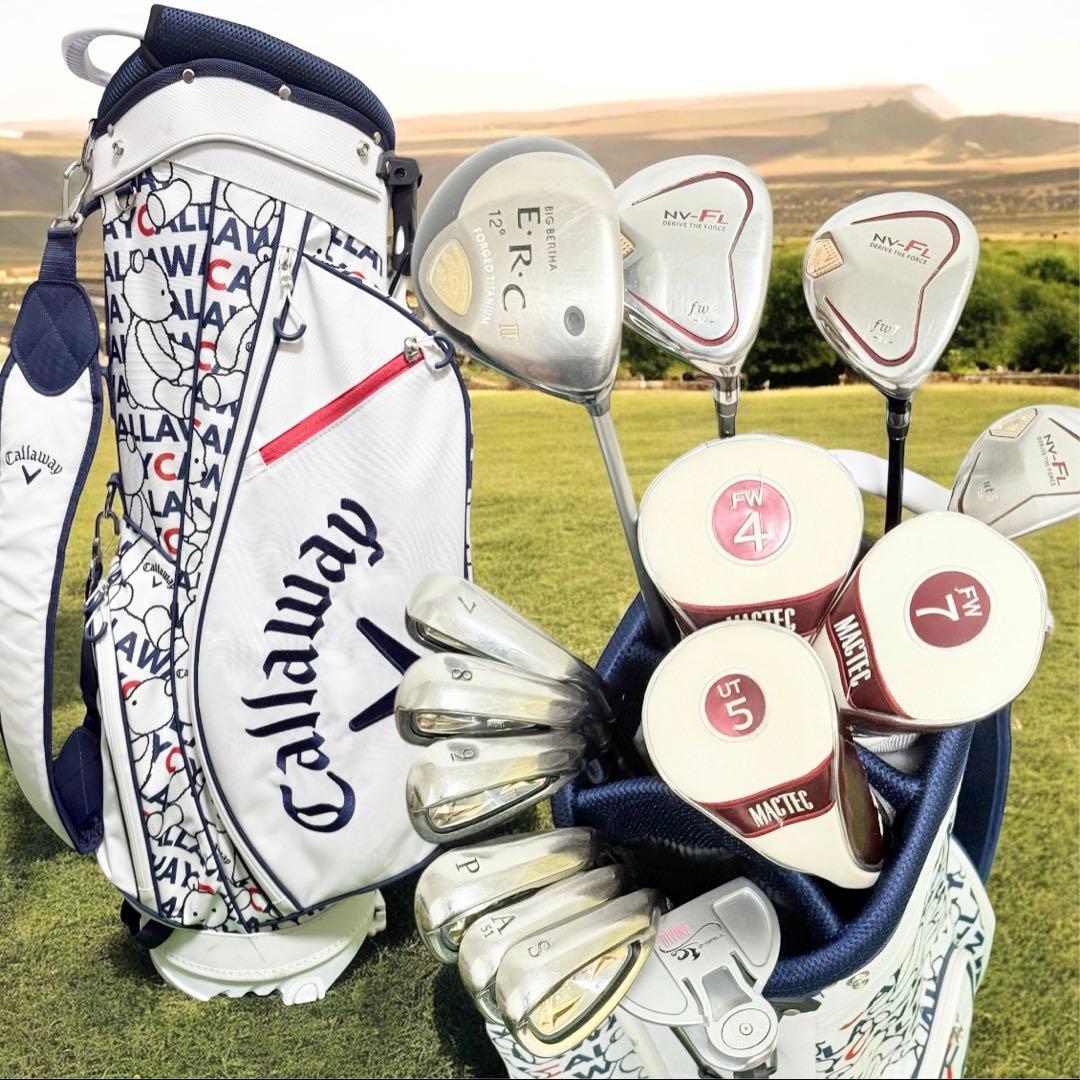 キャロウェイ マックテック 初心者 レディース ゴルフクラブセット ハーフ 一式