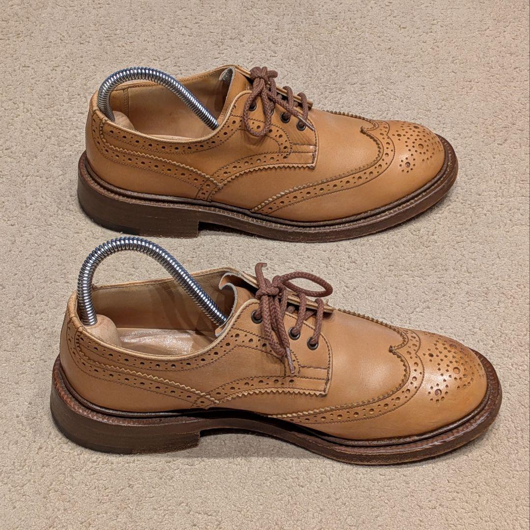 トリッカーズ バートン 4.5 ブラウン ウイングチップ