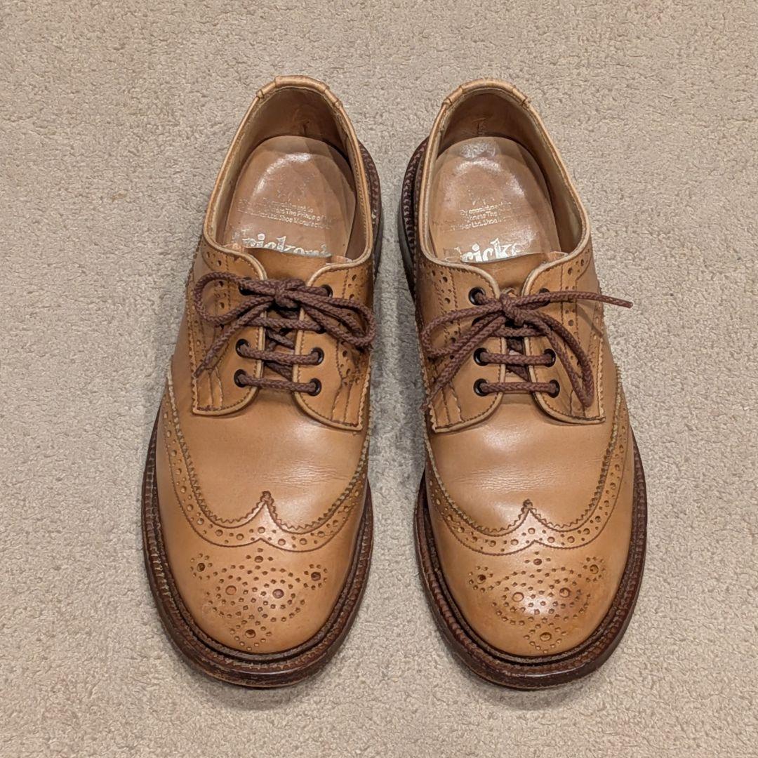 トリッカーズ バートン 4.5 ブラウン ウイングチップ