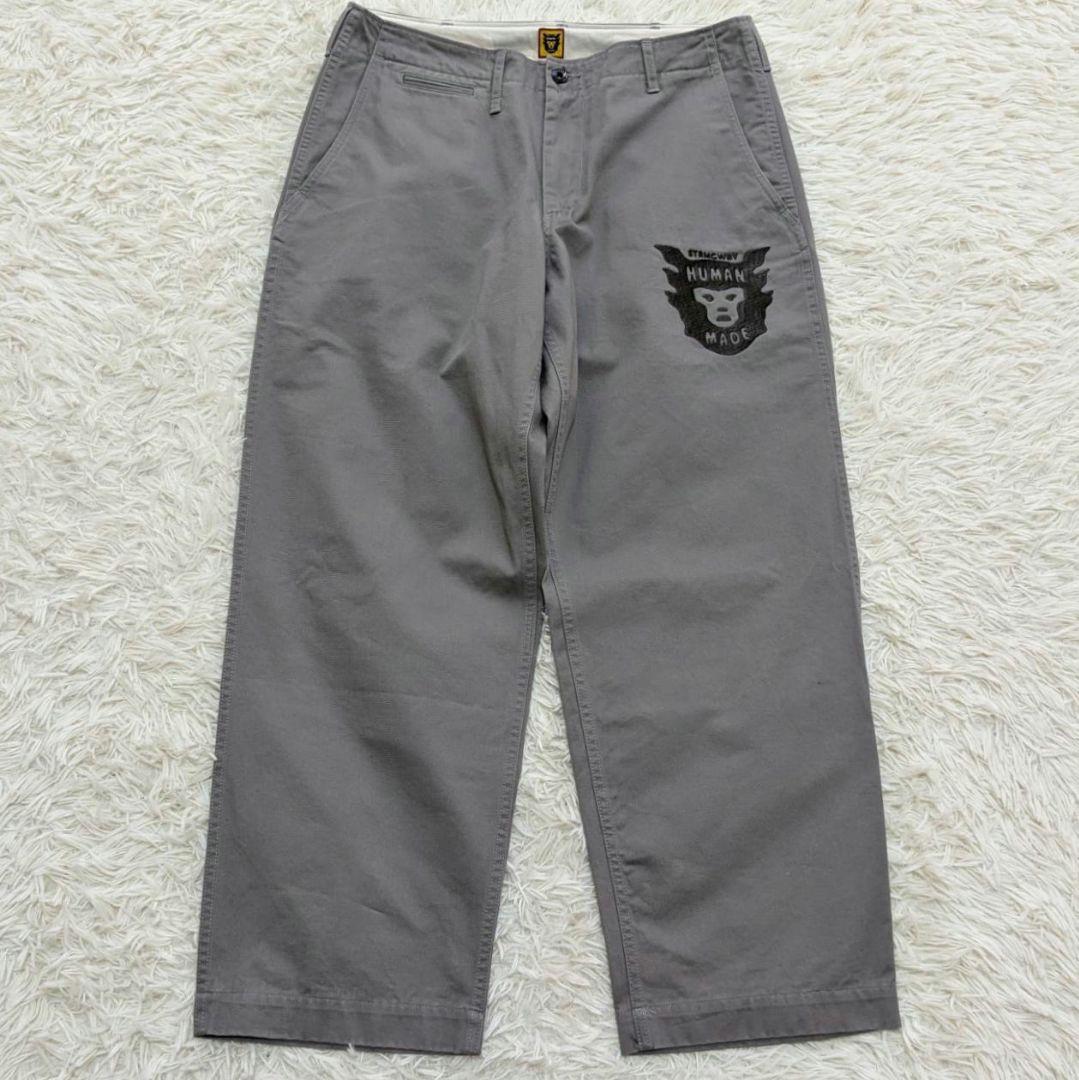 HUMAN MADE ヒューマンメイド ミリタリー チノパン ワークパンツ 刺繍
