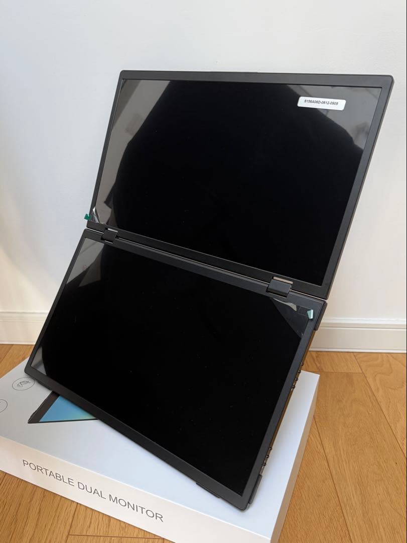 ポータブルデュアルモニター 15.6型デュアル　USB-C接続