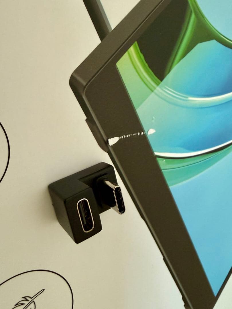 ポータブルデュアルモニター 15.6型デュアル　USB-C接続